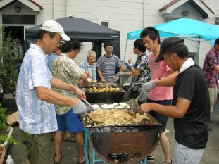 BBQ 焼いてます♪